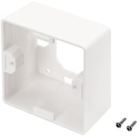 Aufputzrahmen DN-93803 für Keystone Leerdosen, Einbaurahmen weiß, 80 x 80mm