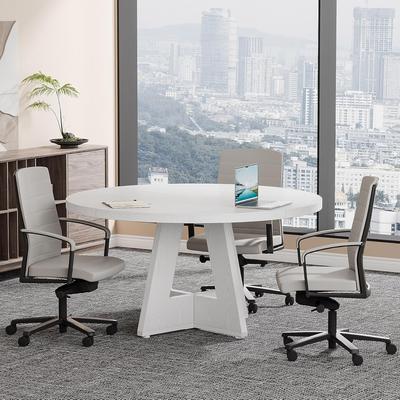 YUZHOU 47-Inch Round Conference Table/Desk for Meeting/Seminar/Training Room