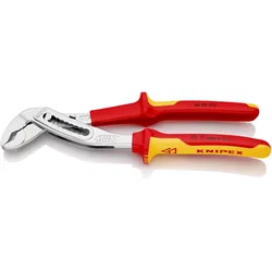 Knipex, Zange, Wasserpumpenzange DIN ISO 8976 L.250mm VDE verchromt 2Komp.-Hüllen m.Abgleitschutz Alligator 100... (250 mm)