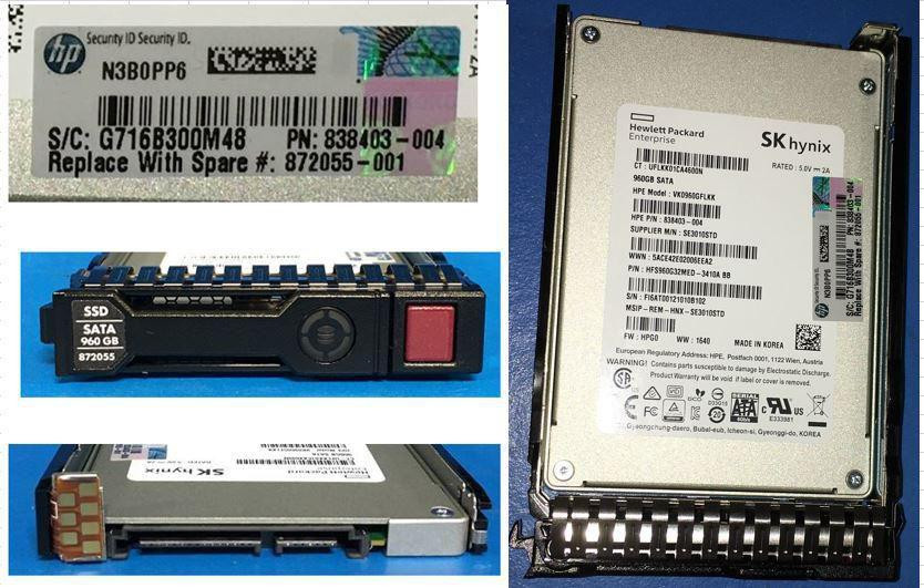 HP Enterprise 960 GB SFF SATA 6G RI-1 SC SSD 872055-001