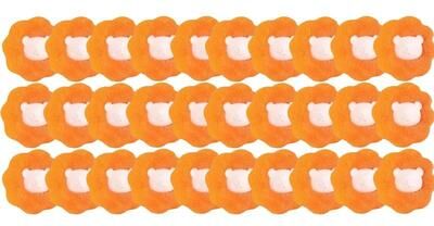 Inspire Select Magic Laundry Ball Kit Reusable Pet Hair Remover & Clothes Hair Catcher For Washing Machines orange 30pcs