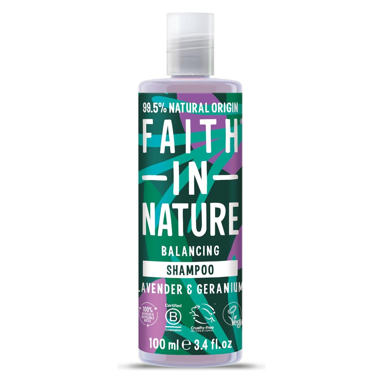 Faith In Nature Lavendel & Geranie, Haarshampoo, ausgleichend, 100 ml (Läuse Shampoo, 100 ml) (70130494)