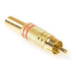 Lumberg RCA Connector Male in Red (STO 65 ROOD)