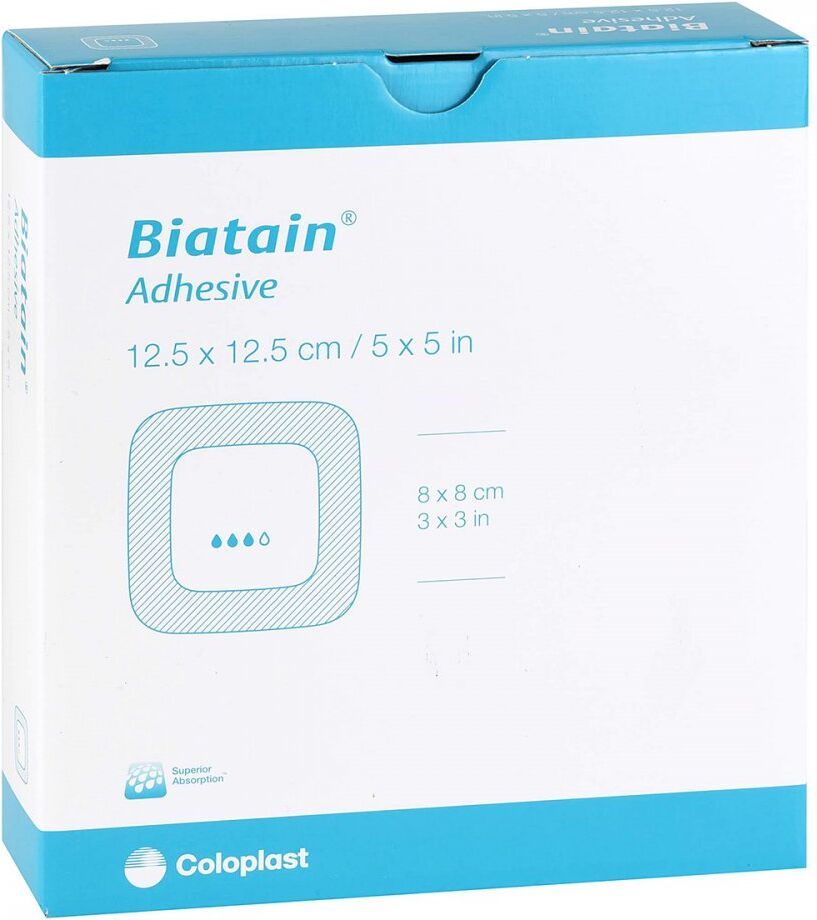 Biatain Schaumverband 12,5x12,5 cm selbst haftend 10stk