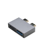 ROLINE USB3.2Gen1 Adptr. 2x C 1x C+1xA ST/BU Adapter Digital/Daten (12.03.2946)