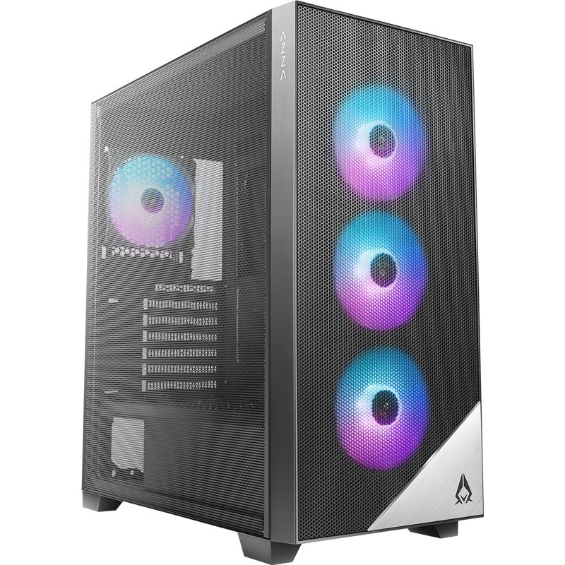 Azza Aero Midi Tower ohne Netzteil schwarz