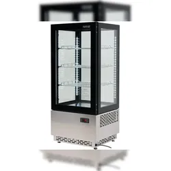Kühlvitrine, Temperaturbereich -0 ~ +12  ̊C, 180W, 78L, 43x39x98cm