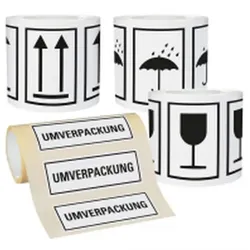 Dreifke® Vorteils-Set Verpackungskennzeichnung, seewasserb., div. Verpackungskennzeichen