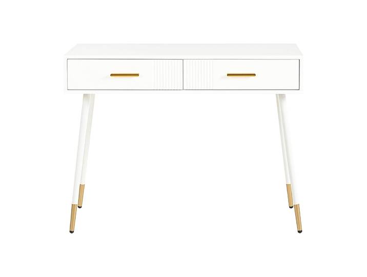 Coiffeuse blanche avec tiroirs 100 x 40 x 76 cm