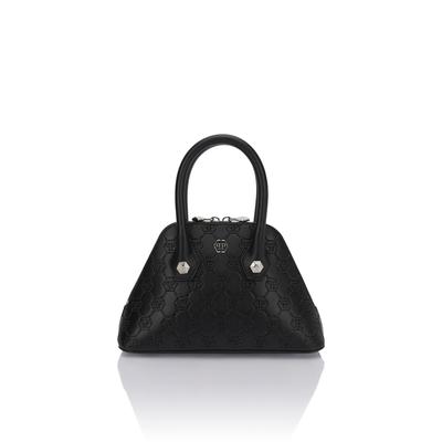 Handtasche PHILIPP PLEIN "Monogram", Damen, 0202, schwarz, schwarz, Taschen Handtasche