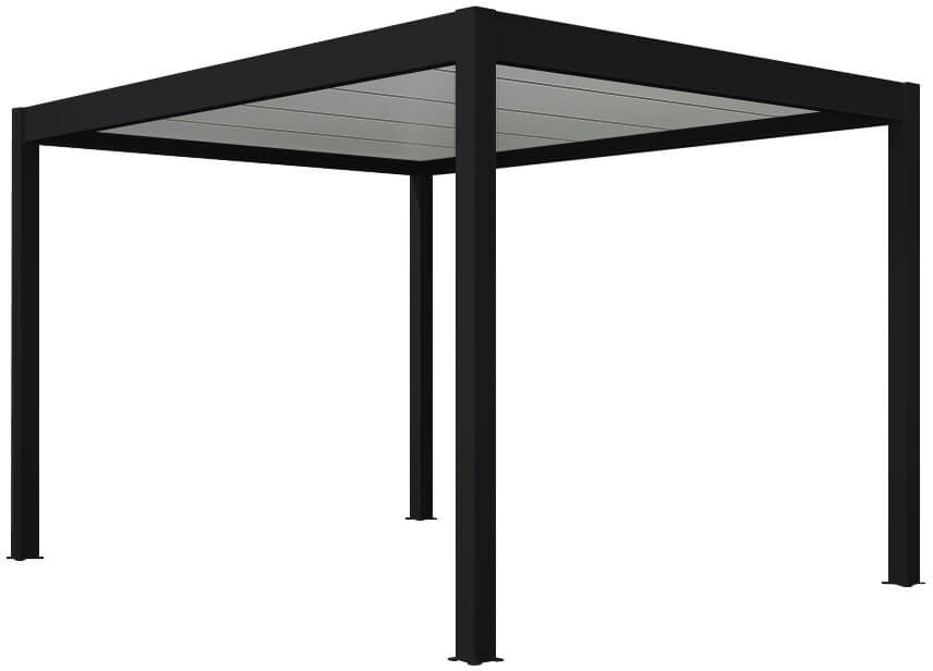 fenêtre24.com Carport autoportant aluminium - noir 3x2m - Protection voiture 3015x2058mm fenetre24.com