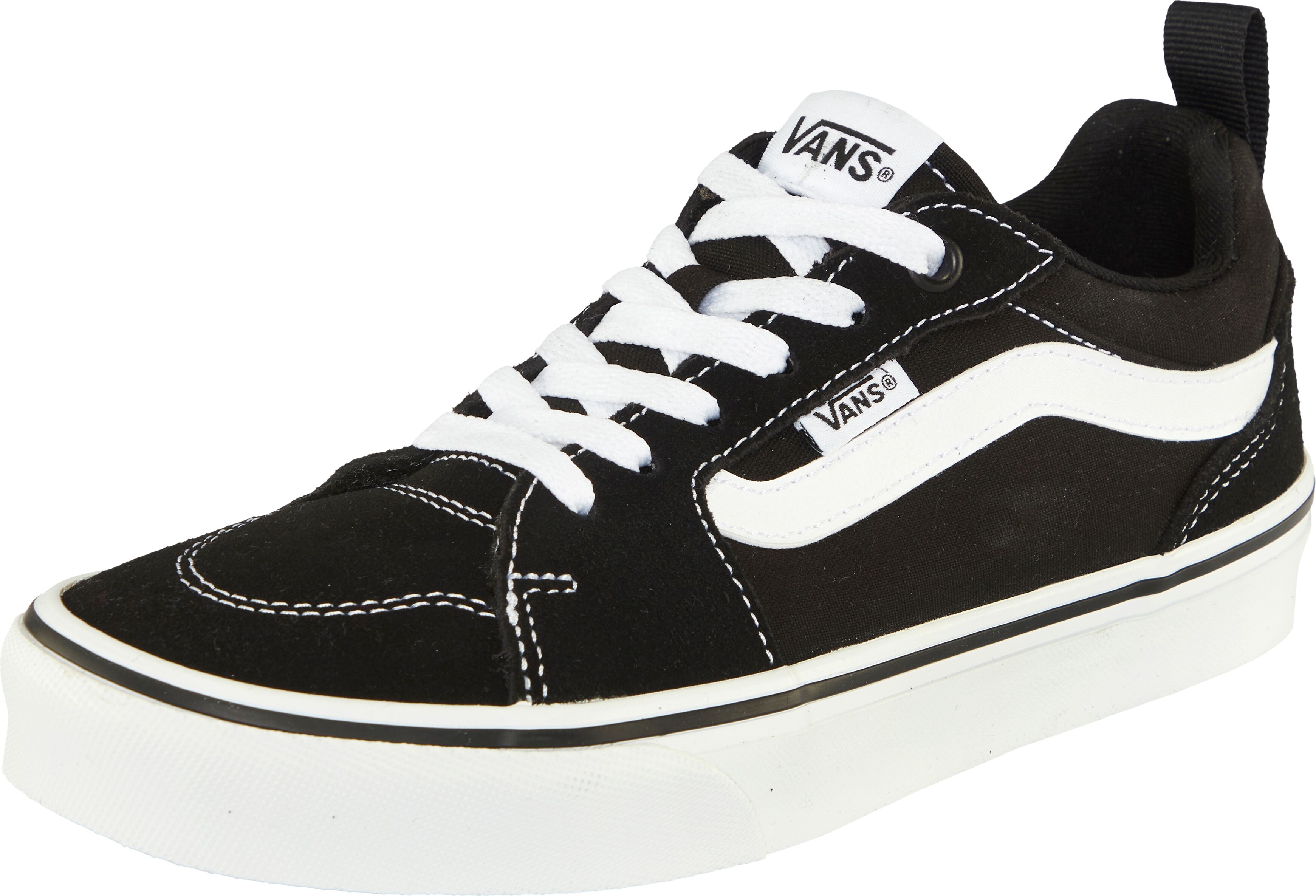 Sneaker VANS "Filmore", Kinder, Gr. 38,5, bzw, schwarz, weiß, Leder, Schuhe Sneaker