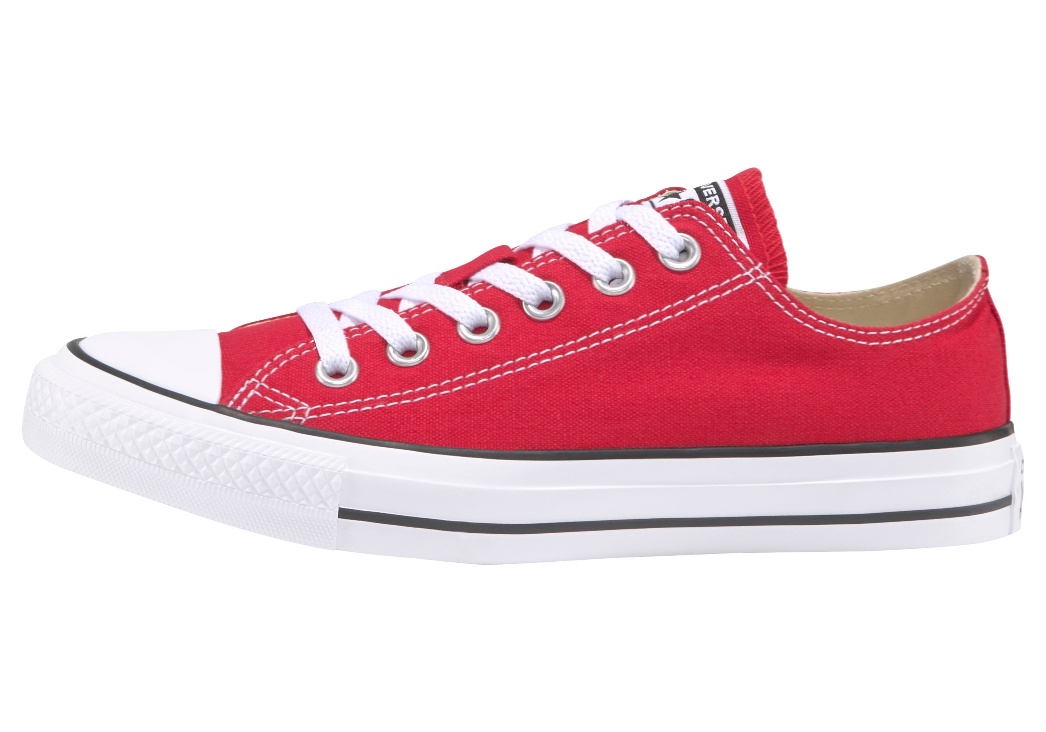 Sneaker CONVERSE "Chuck Taylor All Star Ox", Damen, Gr. 46,5, rot, Textil, Schuhe Sneaker rot 46,5