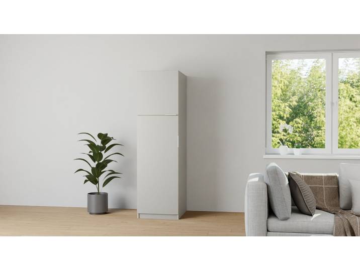 Schmaler Kleiderschrank Premium Dekore Grau Multiplex Kante