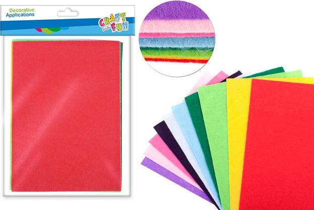 Craft with Fun Decoratief vilt A4 Mix Craft