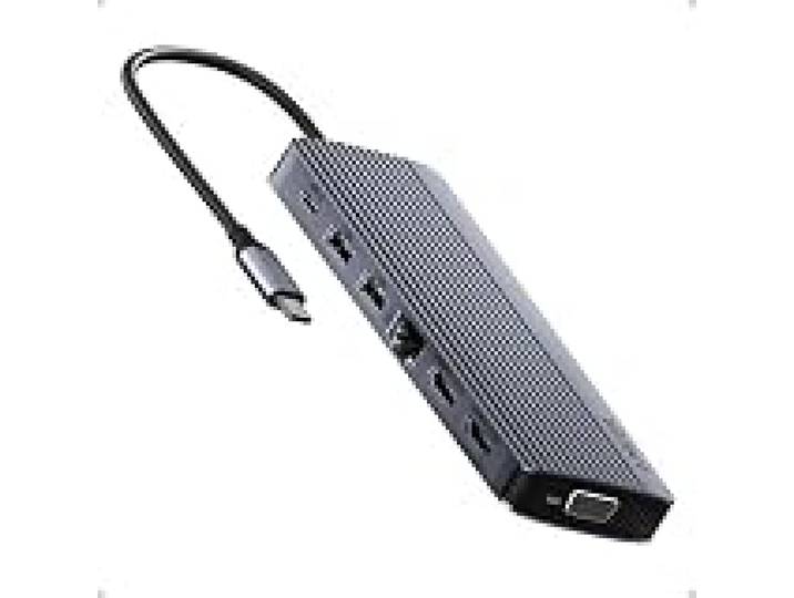Anker Concentrateur USB C, 14 en 1, Triple Affichage (sans Chargeur)