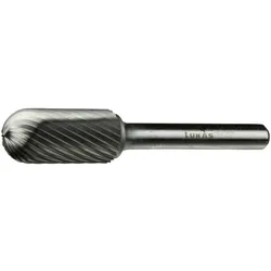 Lukas, Fräser, HM-Frässtift Form C Walzenrund Kopf ø 12 mm Länge 25 mm Zahnung 4 Inox