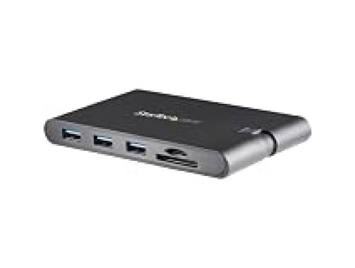 StarTech Mini Dock USB-C 9-en-1, HDMI 4K ou VGA, 100W PD, SD/MicroSD, GbE