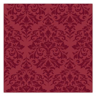 Ava 30 Papierservietten 33x33cm Tischservietten 2lagige zum Falten Papierservietten für Hochzeit Geburtstag Weihnachten mit Barock Muster elegant Bordeaux