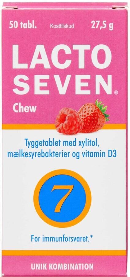 Lacto Seven Chew Kosttilskud 50 stk