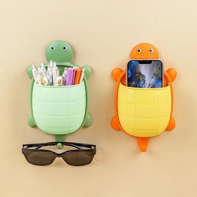 Smart Shopping Spot Cute Turtle Design Toothbrush Holder Creative Cartoon Bathroom Storage Organizer light Green