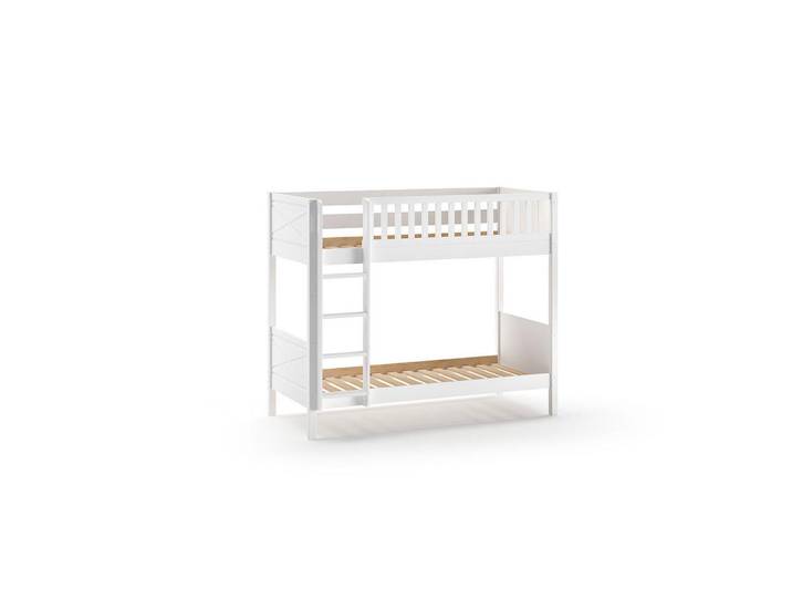 Furnlux Etagenbett Scott Weiß 105x208x176 cm, Holz, Babymöbel & Kindermöbel, Kinderzimmer & Jugendzimmer, Stockbetten