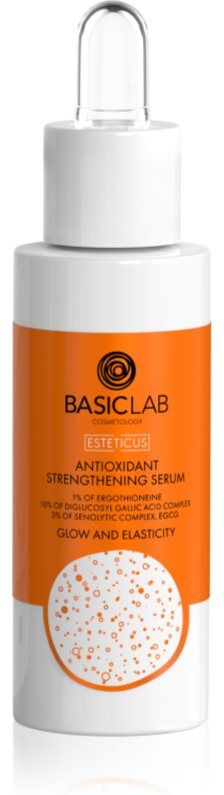 BasicLab Cosmetology Esteticus sérum antioxydant pour augmenter l’élasticité de la peau 1% Ergothioneine, 1O% Diglucosyl gallic acid complex 30 ml
