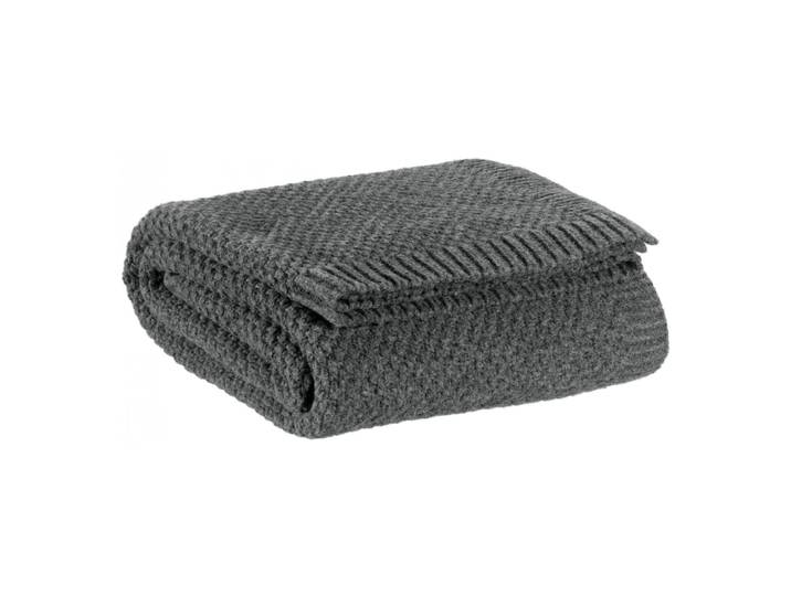 Plaid tricot recyclé en polyester recyclé carbone 130 x 160 cm