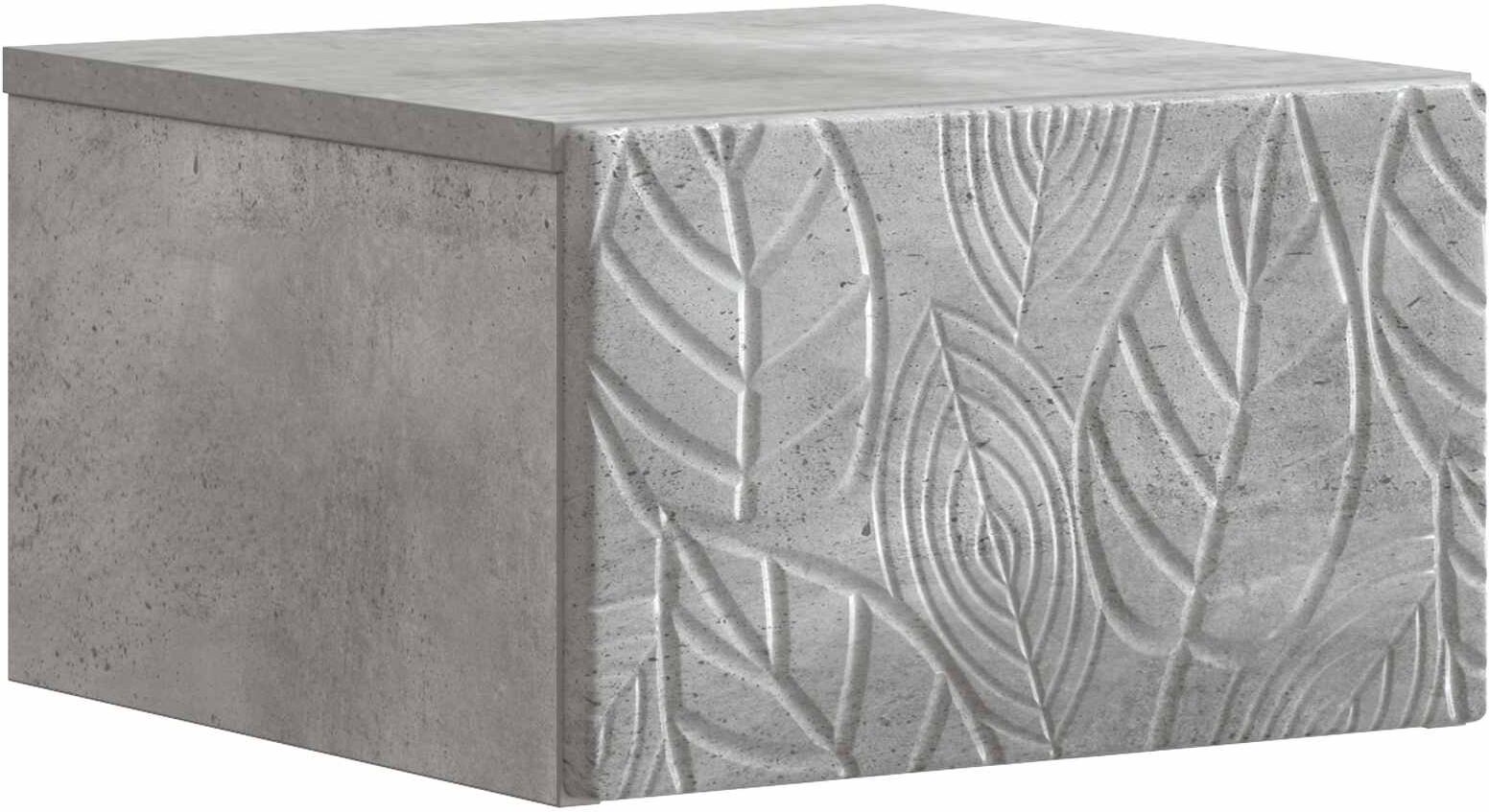 vidaXL Mesa Lateral Montada en la Pared 2 uds. Gris Hormigón Gris