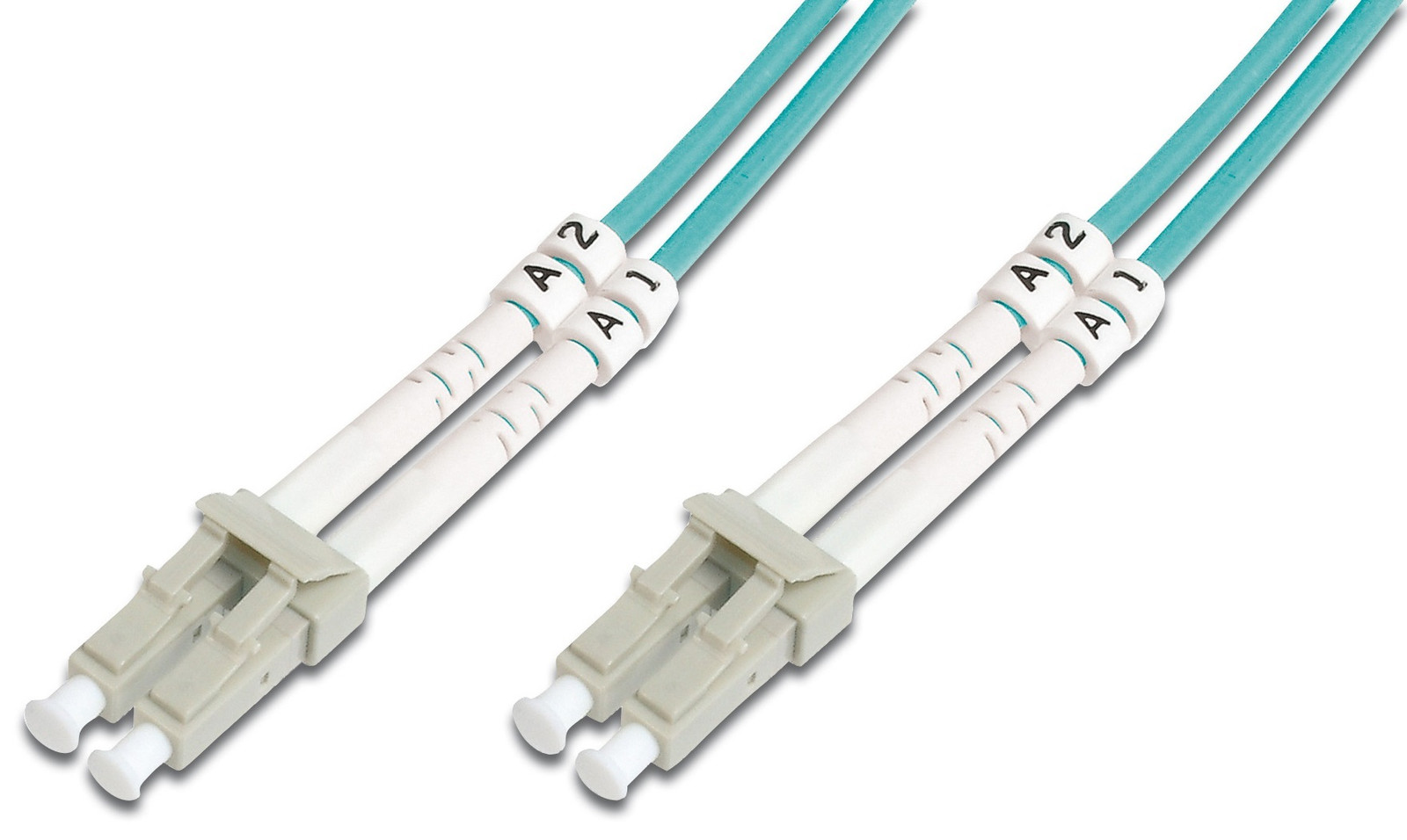 DIGITUS vezeloptische patchkabel LC-Duplex naar LC-Duplex OM3, 2,0 meter
