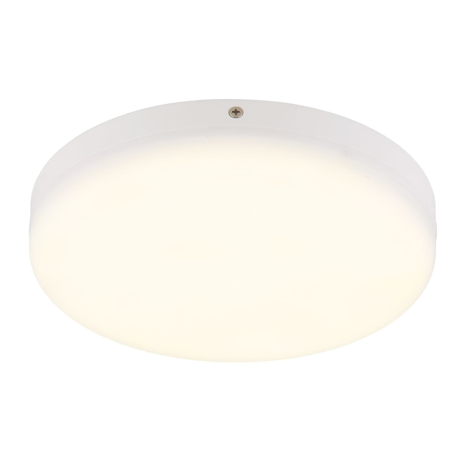 Globo Matthew LED-plafondlamp rond wit, Diameter: 22 cm