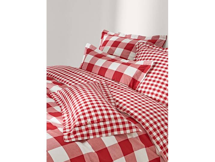 Housse de couette en coton à carreaux Nels