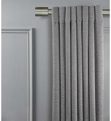 Linen Avenue Cylinder Double Window Curtain Rod Set