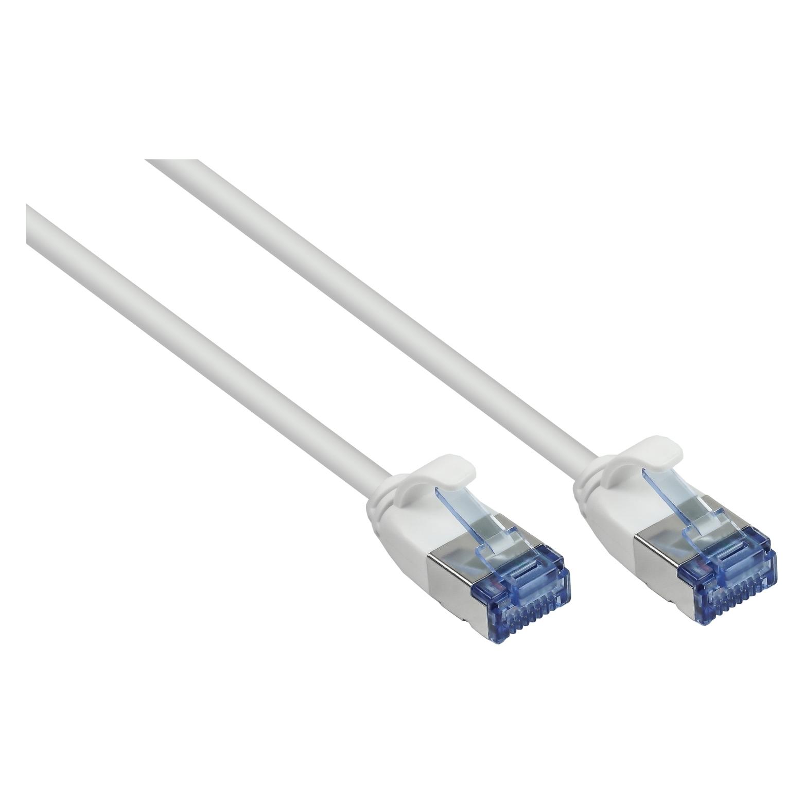 Good Connections RNS Patchkabel SlimLine, Cat.6A, U/FTP, PiMF, halogenfrei (LSZH), 500MHz, CU, weiss, 2m, Good Connec (U/FTP, CAT6a, 2 m) (8060-HS020W)