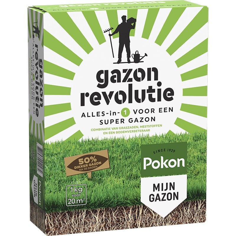 Pokon Gazon Revolutie Graszaad 1 kg voor 20 m2