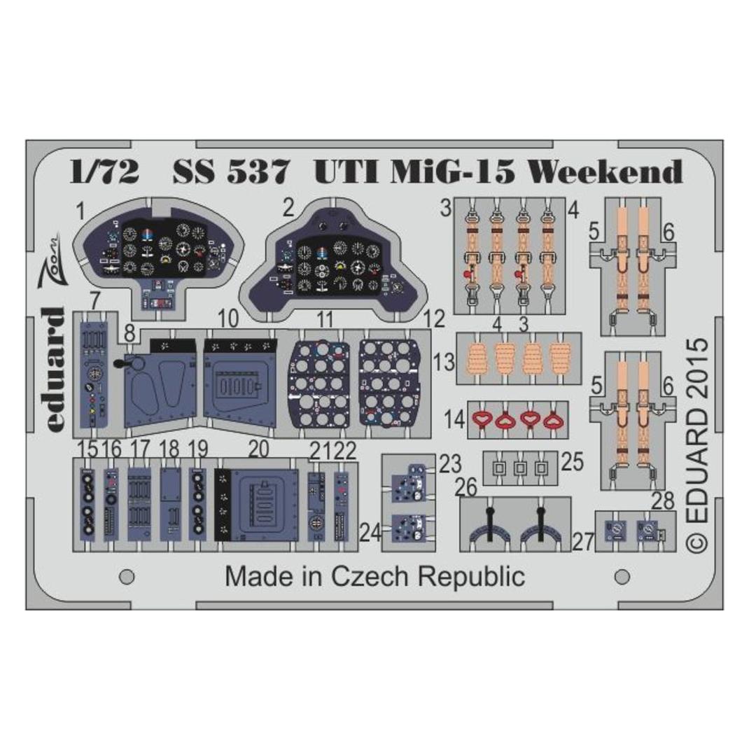 Eduard UTI MiG-15 Weekend for (SS537)
