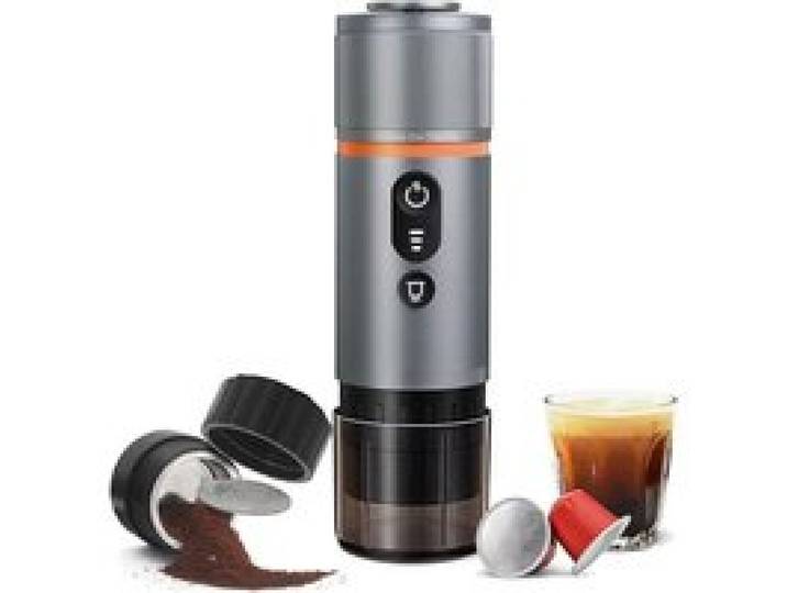 Machine à café expresso portable - Cafetière de voyage électrique à chauffage automatique batterie voitures camions camping 12 V
