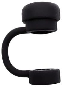 Uplift Essentials Silicone Straw Cover Cap For Dust Proof Leak Proof Tumbler Straw Protection black