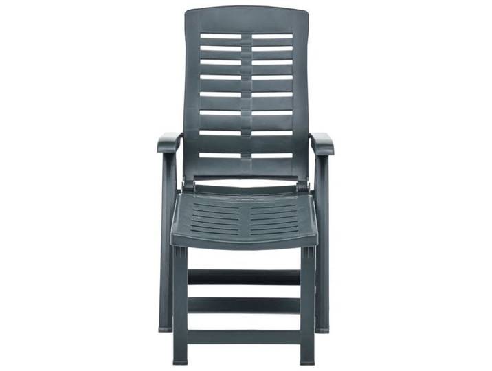 （SOLDES SEPT)Chaise longue pliable Plastique Vert - Bain de Soleil transat géométrique d'extérieur &8521165