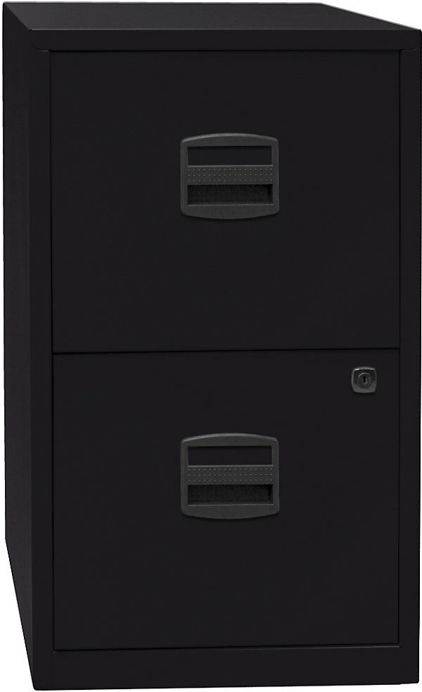 Hängeregistraturschrank PFA, 2 Schübe, schwarz BISLEY