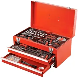 FX Tools, Werkzeugkoffer, Metallwerkzeugkasten Set 196tlg. (196 Teile)