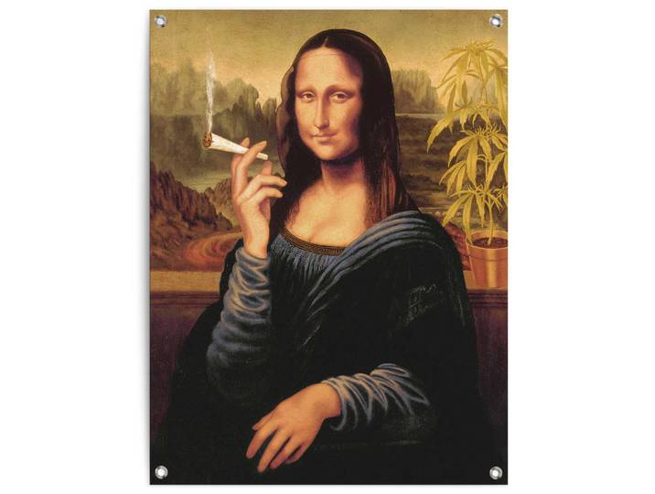 Poster REINDERS Mona Lisa - joint , braun (farbe bild(er): braun), B:60cm H:80cm T:0,1cm, Leinwand, Bilder, Poster, Outdoor für Garten oder Balkon