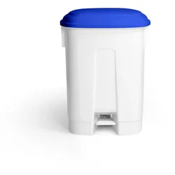 TTS Derby Tretabfalleimer 60 Liter mit Deckel blau