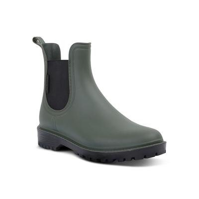Gummistiefel REGATTA "Harriet II", Damen, Gr. 37, grün (dunkelgrün), Obermaterial: 100% Lederfaserstoff LEAFIBTEX., Schuhe Gummistiefel