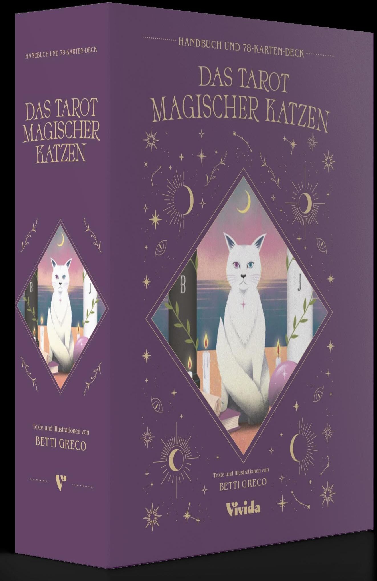 Betti Greco - Das Tarot magischer Katzen (VIVIDA): Einblicke in Vergangenheit, Gegenwart und Zukunft gewinnen; Set mit Buch und 78 Karten - Preis vom 19.10.2026 19:33:35 h