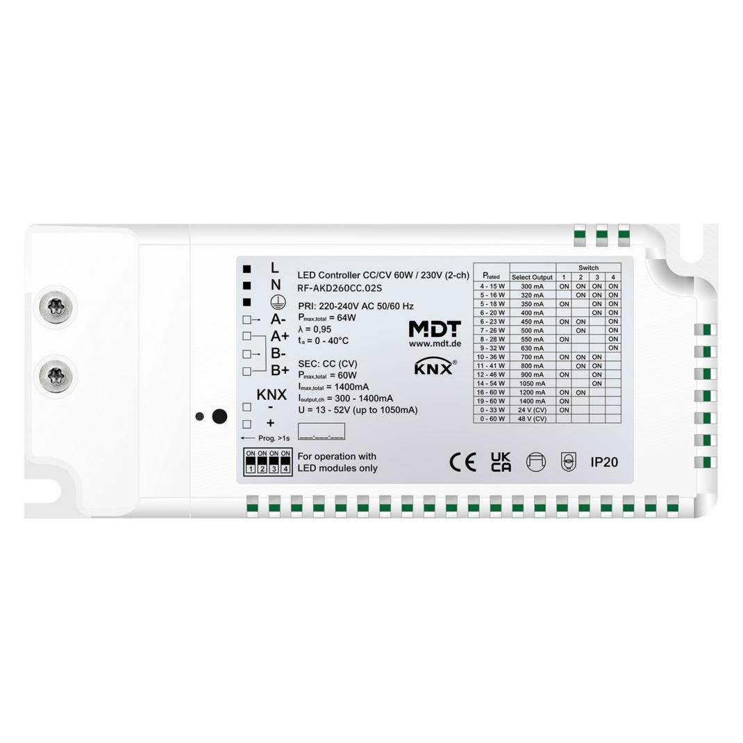 MDT KNX RF+ (Dimmaktor) (RF-AKD260CC.02S)