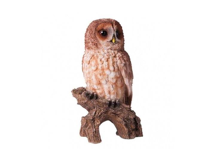 Dekofigur Deko Eule auf Ast, klein , bunt, H:30cm, Dekofiguren, Dekofigur