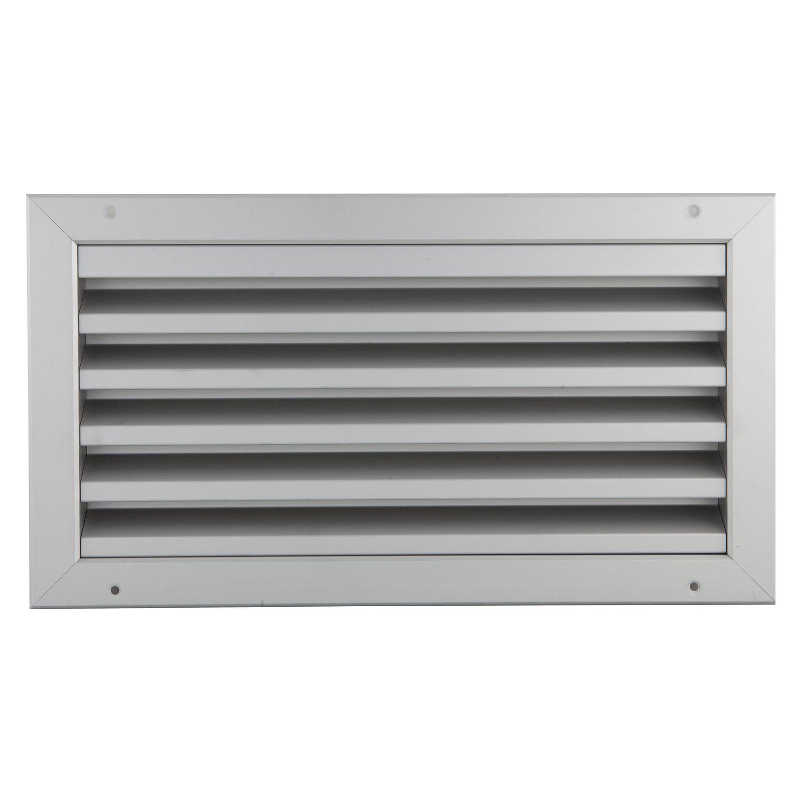 Upmann Wetterschutzgitter eckig zum Einbauen 395x195 mm Alu silber (42722677)