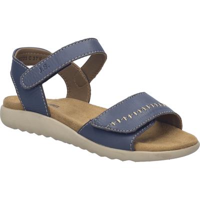 Sandale JOSEF SEIBEL "Juliet 03, blau", Damen, Gr. 38, blau, Obermaterial: 100% Rindsleder Leather cow., Schuhe Sandale