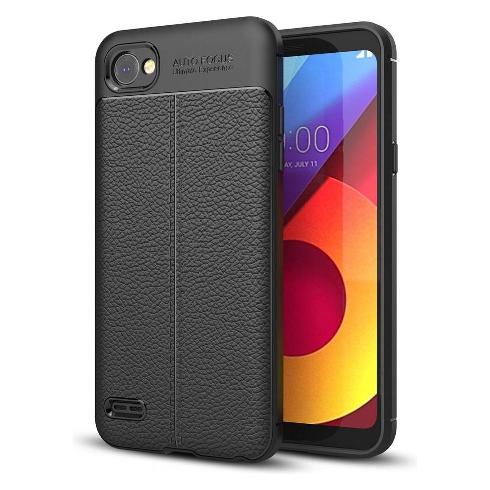 Screenguard LG Q6 Hülle Leather Design TPU Cover (LG Q6) (00024604)
